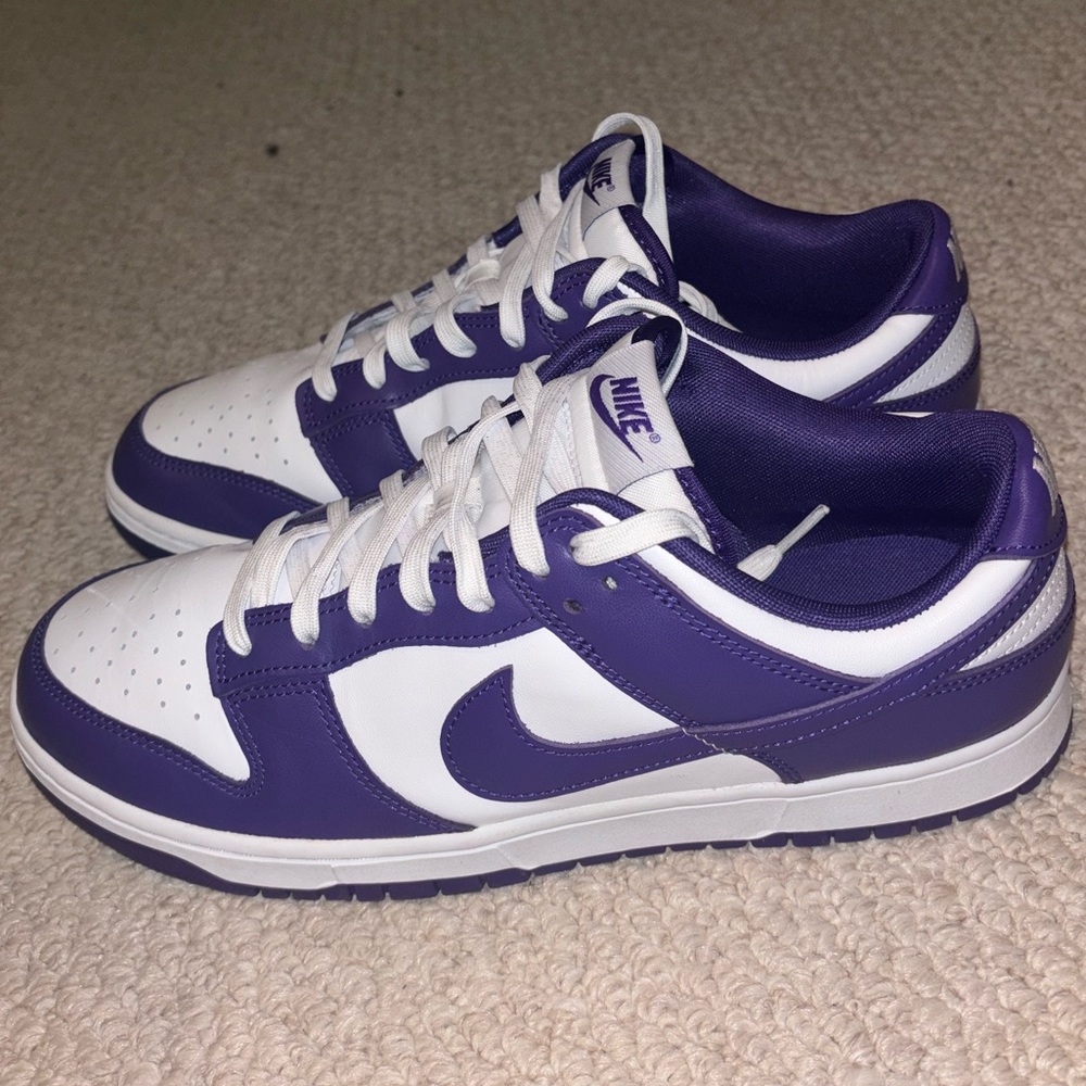 Nike Dunks in Champion Purple